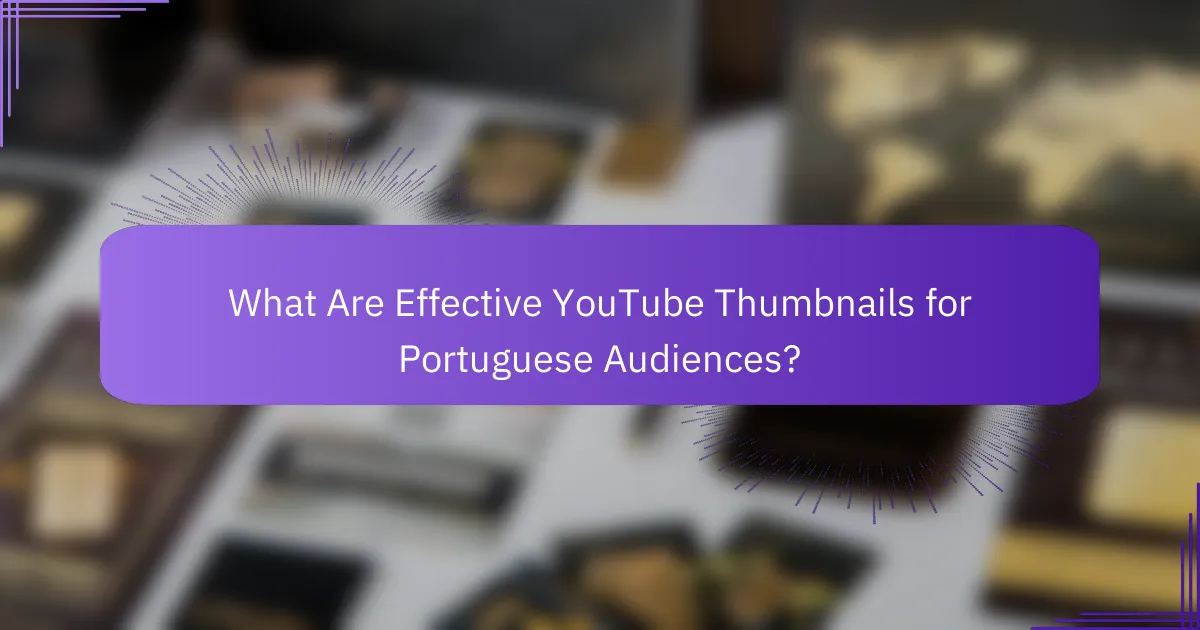What Are Effective YouTube Thumbnails for Portuguese Audiences?