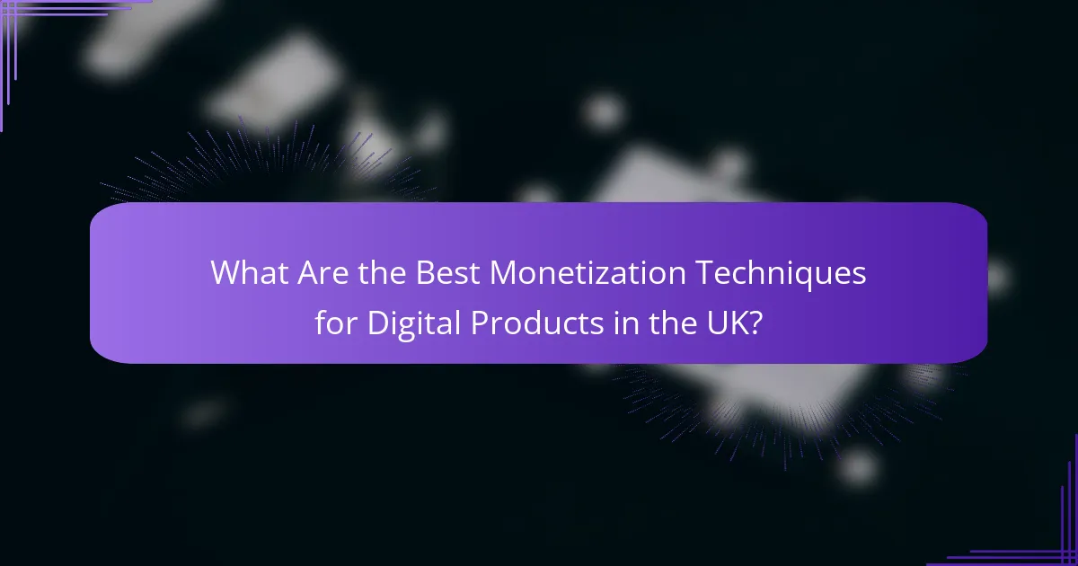 What Are the Best Monetization Techniques for Digital Products in the UK?