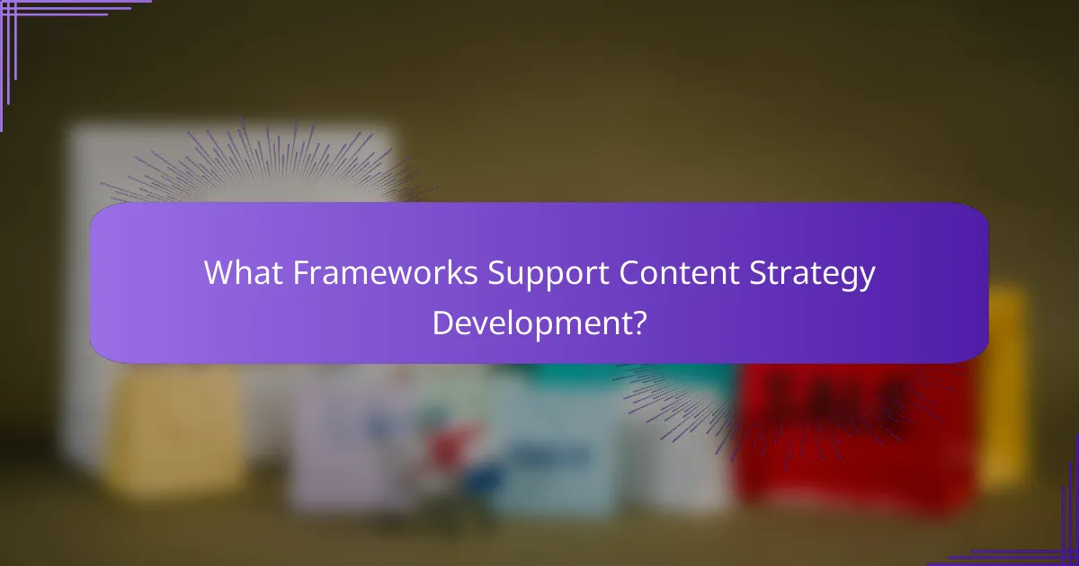 What Frameworks Support Content Strategy Development?