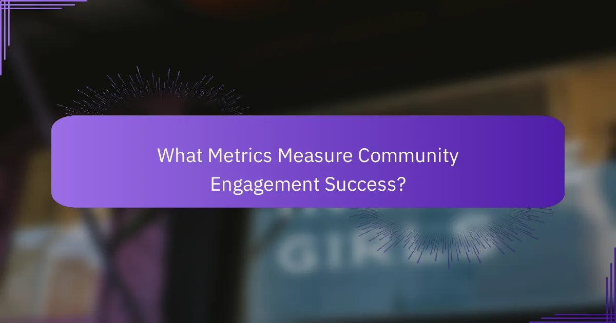 What Metrics Measure Community Engagement Success?