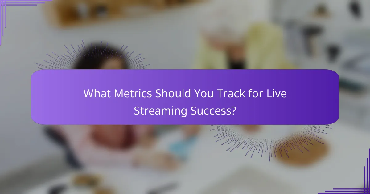 What Metrics Should You Track for Live Streaming Success?